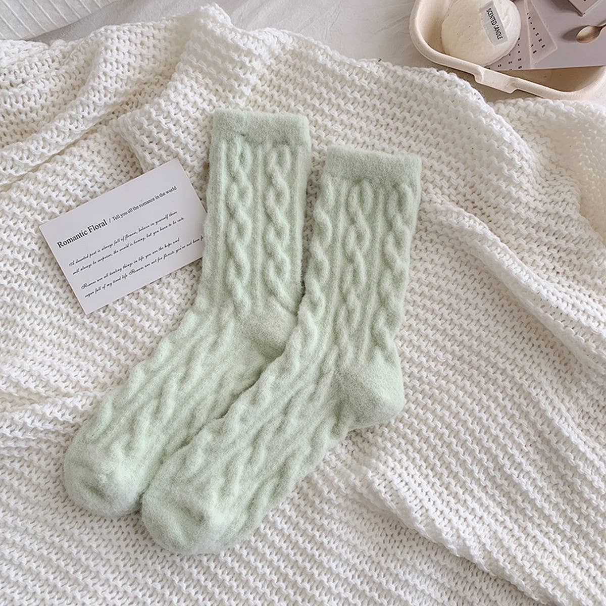 Plush Hemp-Knit Socks
