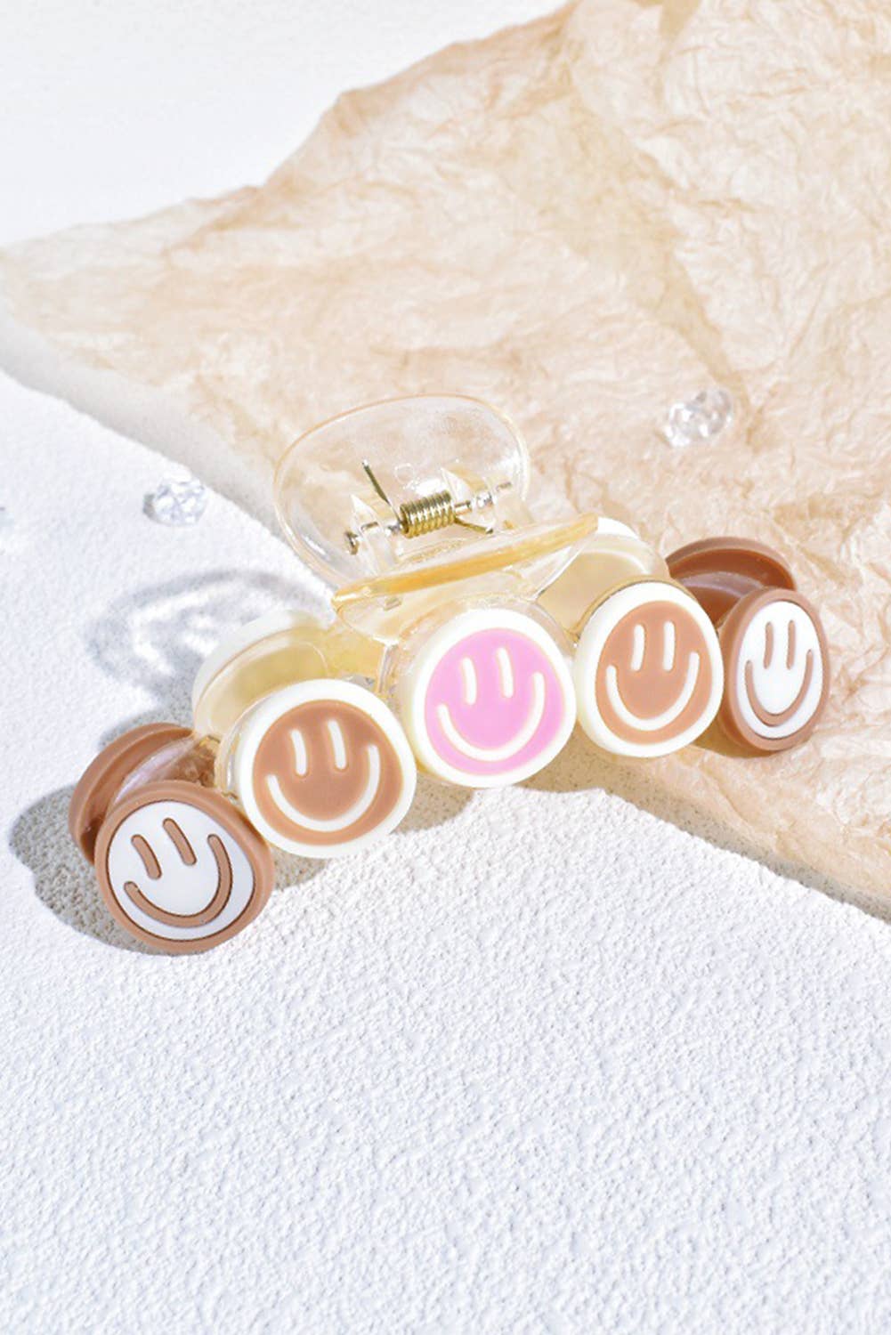 90s Smiley Face Claw Clip