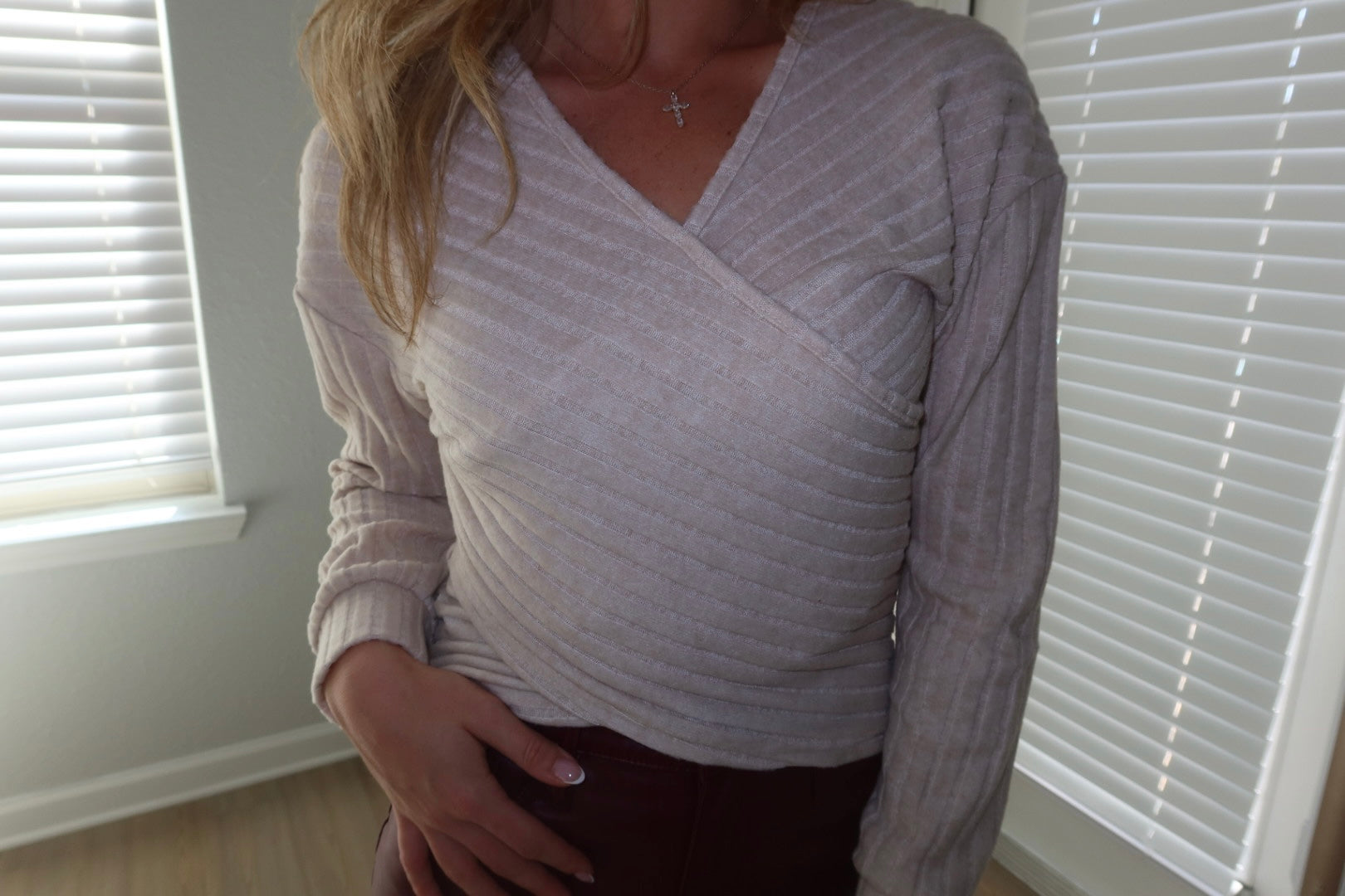 Buttercream V-Neck Blouse