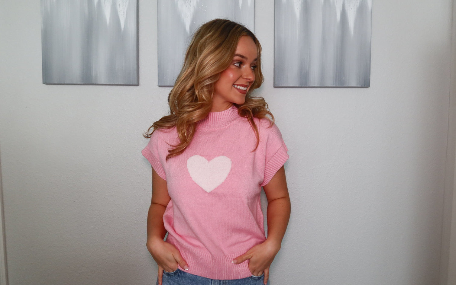 Valentines Heart Shirt - Pink