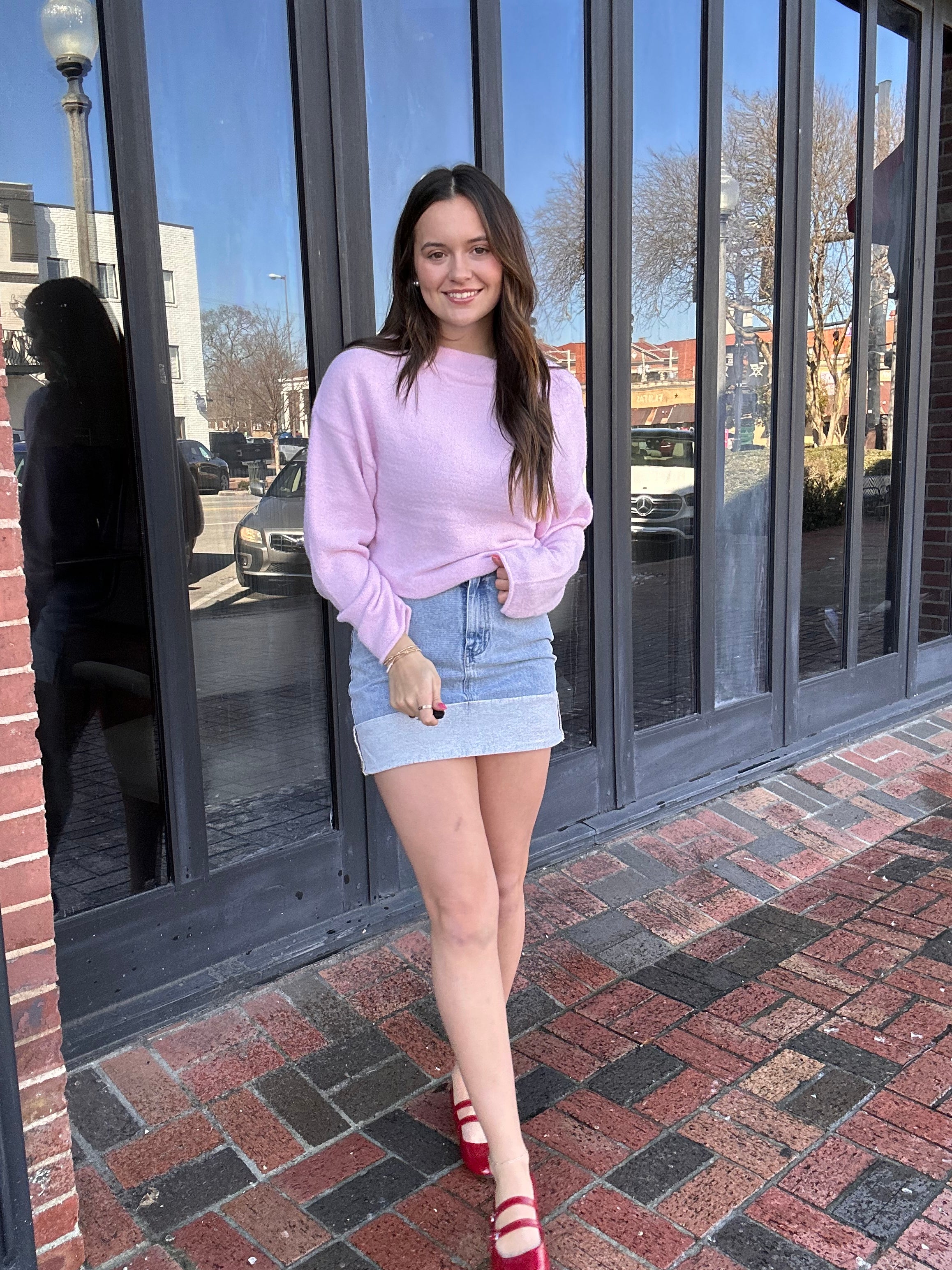 Black and White Striped Loose Pants